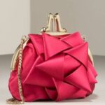 Loboutin Satin Kiss Bow Lock Clutch
