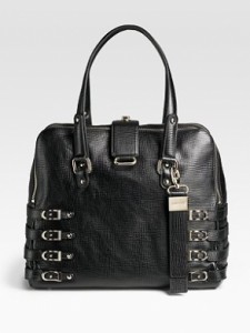 Borse Jimmy Choo, Blythe Textured Leather Satchel