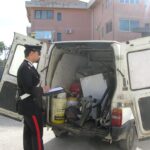 Materiale ferroso sequestrato