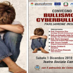 Convegno “Bullismo e Cyberbullismo: Parliamone insieme” Sabato 1 dicembre ore 9:30 Teatro Sociale