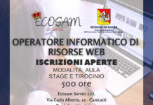 Polo didattico ecosam, al via il corso per operatore informatico di risorse web