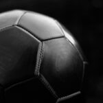 black and white soccer ball