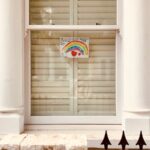 white wooden framed glass window