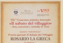 Un altro prestigioso riconoscimento per il poeta Rosario La Greca