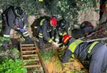 Cade in un pozzo senz’acqua profondo 30 metri, salvato dai Vigili del Fuoco