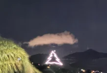 L’Albero di Natale più grande della Sicilia è stato realizzato a Montelepre