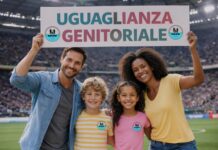 Canicattì, sugli spalti uno striscione per “l’uguaglianza genitoriale”