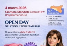 Giornata Mondiale contro il papilloma virus, open Day HPV DNA Test nei Consultori ASP di Agrigento