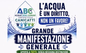 Canicattì si mobilita per l’acqua: grande manifestazione il 13 giugno davanti alla Villa Comunale