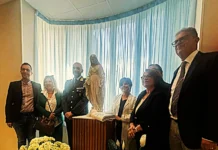 Una statua della Madonna di Fatima nei reparti di Pediatria e Neonatologia dell’ospedale di Canicattì