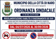 Naro, ZTL estiva su Piazza Garibaldi: stop alle auto e regole per bar e musica