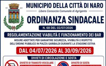 Naro, ZTL estiva su Piazza Garibaldi: stop alle auto e regole per bar e musica