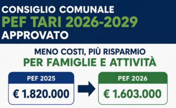 Naro, approvato il PEF TARI 2026-2029: costi in calo del 12%, tariffe più leggere per famiglie e attività