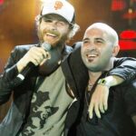 Jovanotti e Giuliano Sangiorgi, promotori del brano attualmente in vetta alle classifiche, "Domani 21-04-2009"